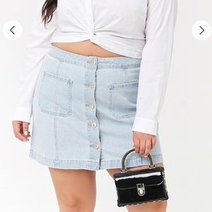 NWT denim button front skirt